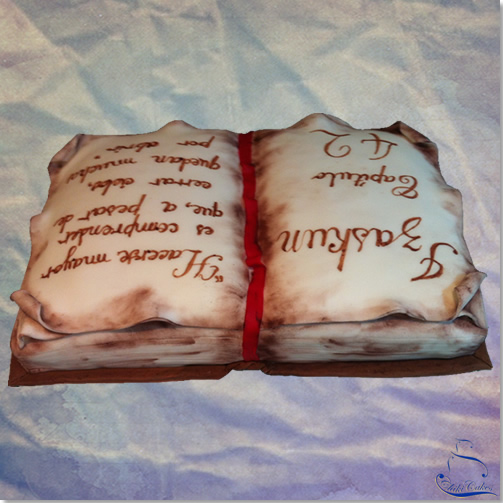 Tarta Libro Abierto