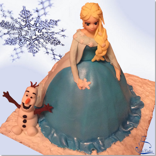Tarta Elsa, Reina de las Nieves