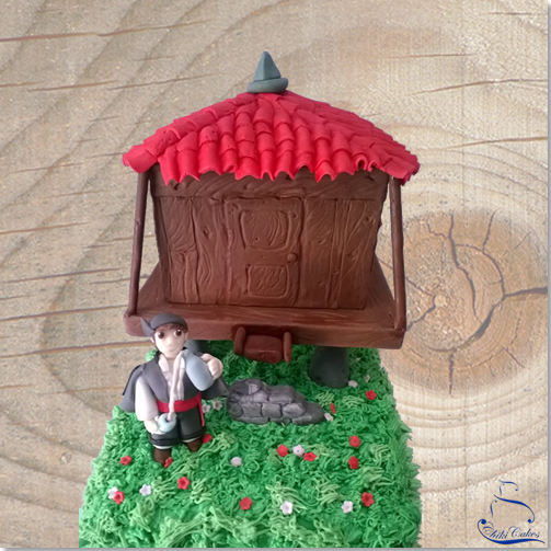 Tarta Hórreo Asturiano