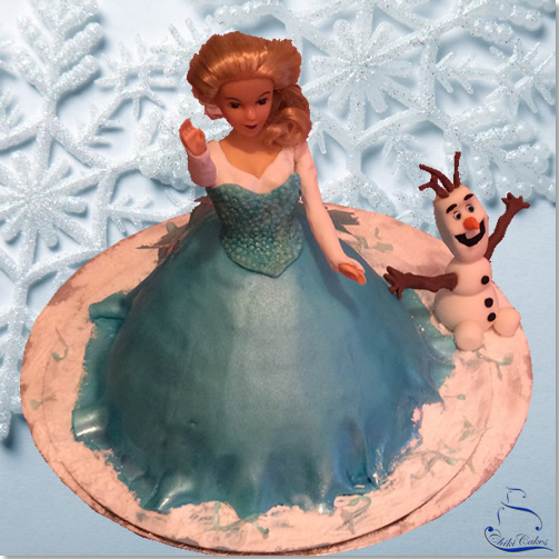 Tarta Elsa, Reina de las Nieves
