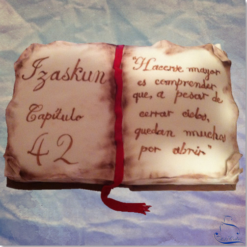 Tarta Libro Abierto