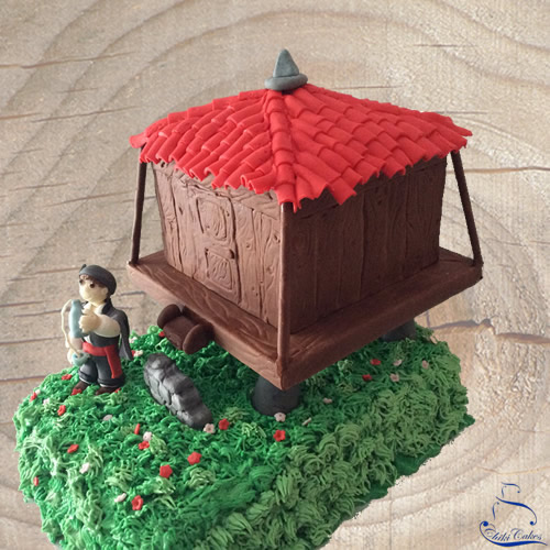 Tarta Hórreo Asturiano