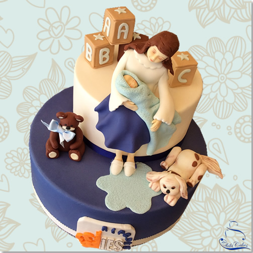 Tarta Mamá y su Bebé