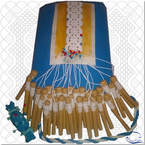 Tarta Encaje de Bolillos