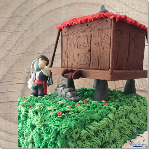 Tarta Hórreo Asturiano
