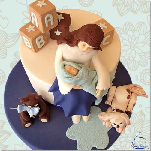 Tarta Mamá y su Bebé