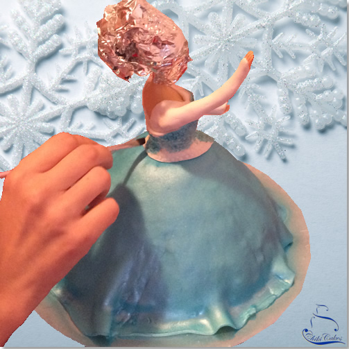 Tarta Elsa, Reina de las Nieves