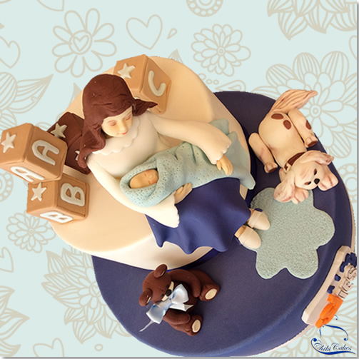 Tarta Mamá y su Bebé