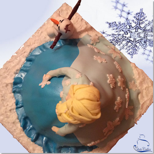 Tarta Elsa, Reina de las Nieves