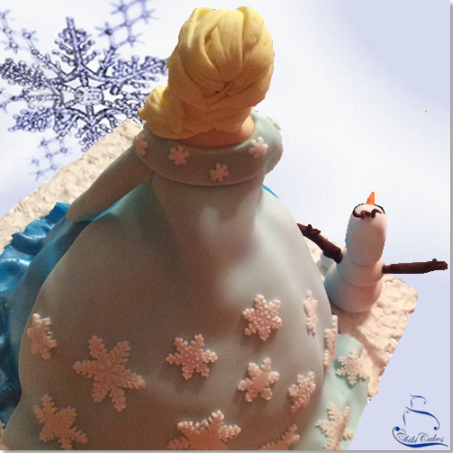 Tarta Elsa, Reina de las Nieves