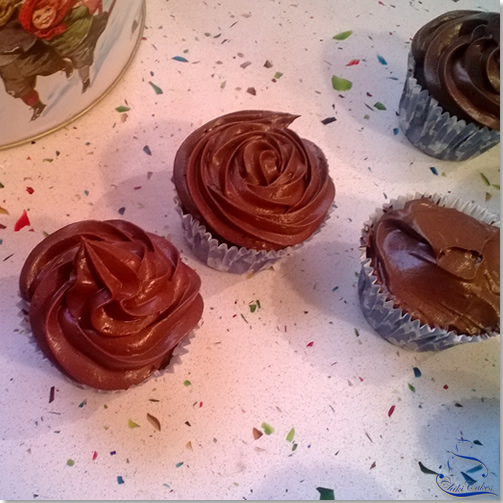 Cupcakes de Chocolate Navideños