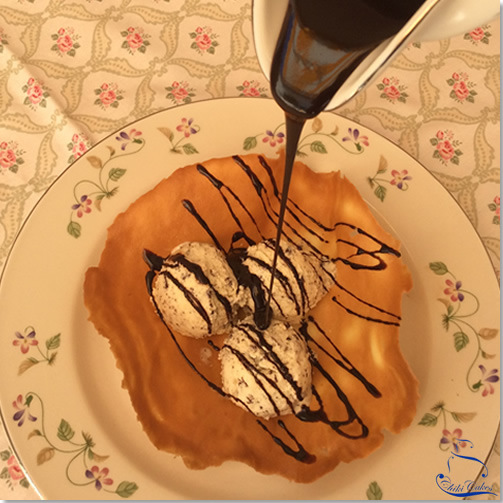 Tulipas con Helado Stracciatella