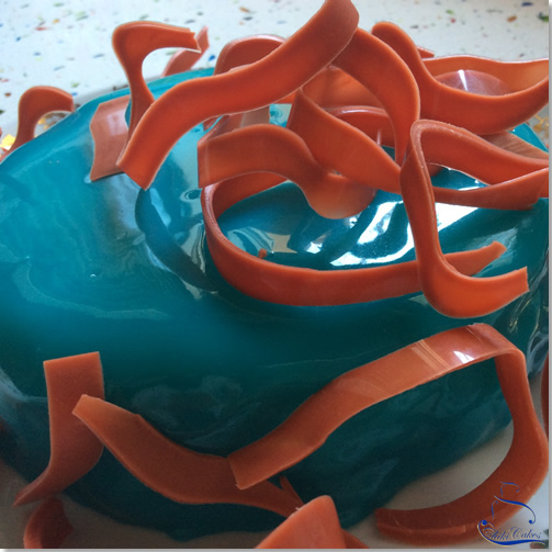 Tarta Glaseada Azulada