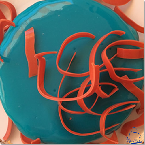 Tarta Glaseada Azulada