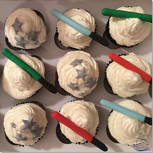 Cupcakes Star Wars Sable Laser
