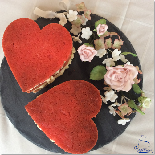 Tarta Corazones de Amor