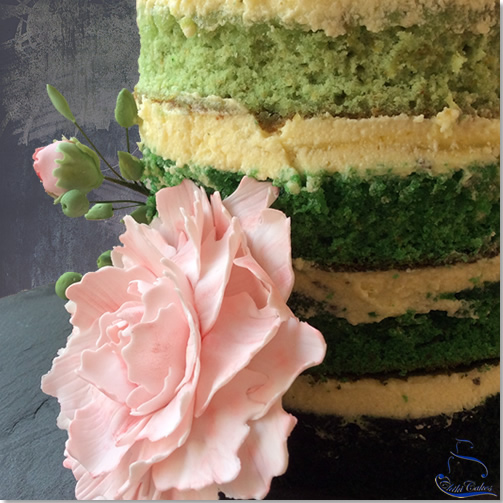 Naked Cake con Peonías